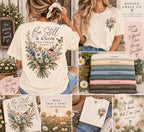 Wildflower Christian Tee, Be Still Know That I Am God, Comfort Colors Shirt