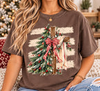 Christmas Tree Cross Shirt, Christian Christmas Comfort Colors Tee, Faith Cross Holiday T-Shirt, Religious Christmas Gift for Her