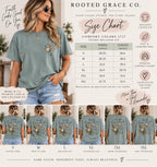 Wildflower Hummingbird Christian Tee, Isaiah 40:31 Comfort Colors Shirt