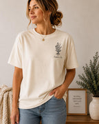 He Is Still Writing Your Story Comfort Colors Christian Shirt, Hebrews 12:2 Floral Design