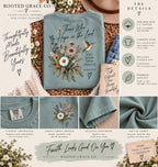 Wildflower Hummingbird Christian Tee, Isaiah 40:31 Comfort Colors Shirt