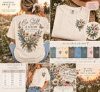 Wildflower Christian Tee, Be Still Know That I Am God, Comfort Colors Shirt