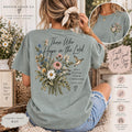 Wildflower Hummingbird Christian Tee, Isaiah 40:31 Comfort Colors Shirt