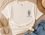 He Is Still Writing Your Story Comfort Colors Christian Shirt, Hebrews 12:2 Floral Design