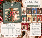 Christmas Tree Cross Shirt, Christian Christmas Comfort Colors Tee, Faith Cross Holiday T-Shirt, Religious Christmas Gift for Her