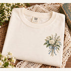 Take Me Back to the Good Ol' Days Comfort Colors Tee, Gingham Country Road Wildflower Shirt for Women, Nostalgic Farmhouse Tee